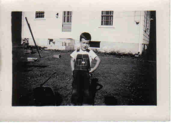 David Lee hanging out behind the little house on Kid Alley.
